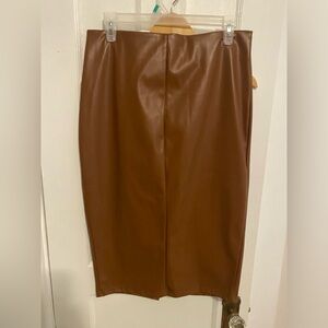 SHEIN faux leather pencil skirt